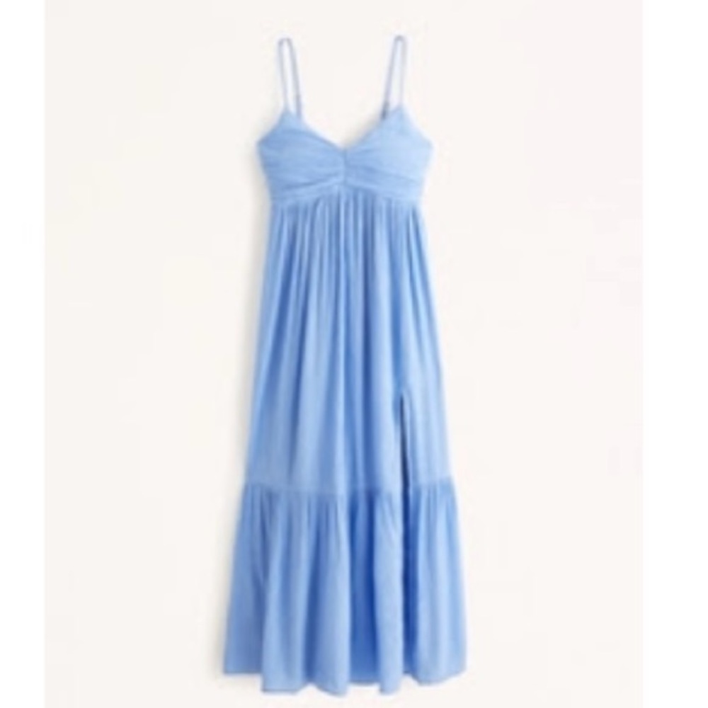 Abercrombie & Fitch Light Blue Maxi Dress
